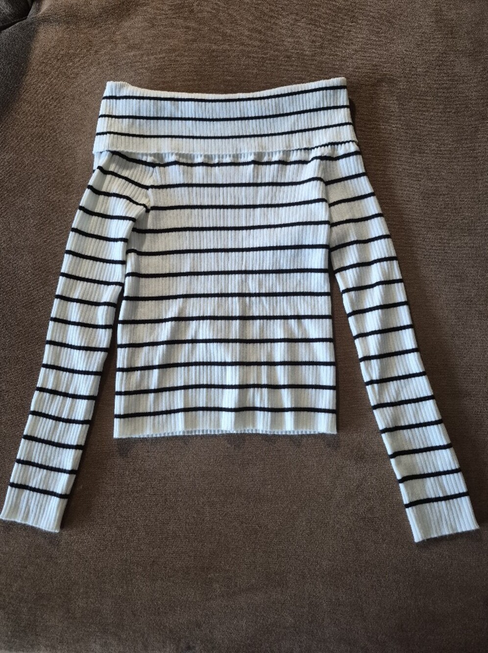 Off-Shoulder Knit Sweater